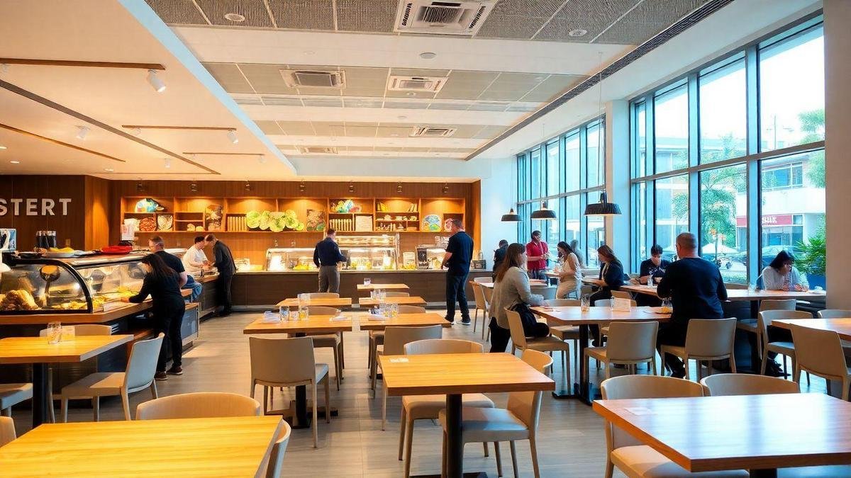 Economia de Espaço em Restaurantes Self-Service