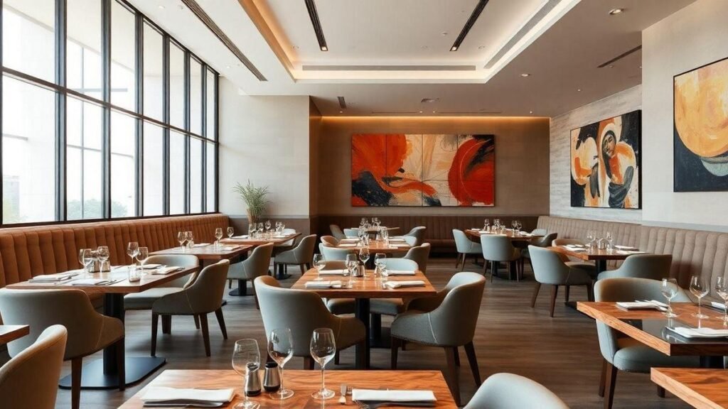 acabamentos-sofisticados-no-restaurante-moderno